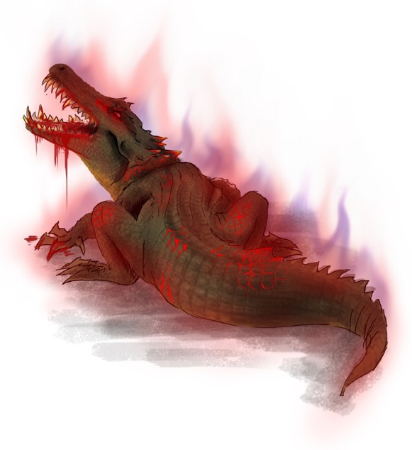 Tales of Lothmar Beastiary: the 5E Demon Crocodile
